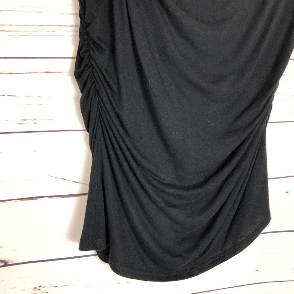 Ginger G Top Draped Ruched Embellished Ruffles - Picture 4 of 8